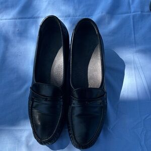 SAS Women's Black Leather Loafers